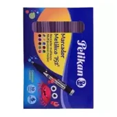 Imagen de Marcador pelikan metalizado morado x 10
