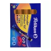 Imagen de Marcador pelikan metalizado oro x 10