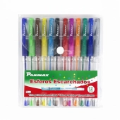 Imagen de Bolígrafo penmax escarchado x 10