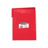 Carpeta plastica legajadora primavera carta rojo