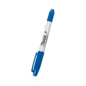 Imagen de Marcador sharpie doble punta azul
