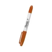 Imagen de Marcador sharpie doble punta naranja