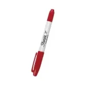 Imagen de Marcador sharpie doble punta rojo