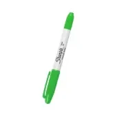 Imagen de Marcador sharpie doble punta verde
