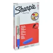 Marcador sharpie fino clásico azul x 6