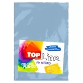Imagen de Fomi top line liso 1/8 azul pastel x 10