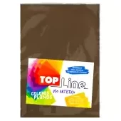 Imagen de Fomi top line liso 1/8 café claro x 10