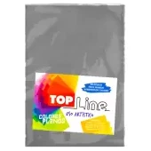 Imagen de Fomi top line liso 1/8 gris claro x 10