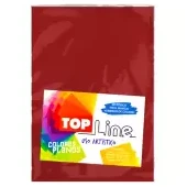 Imagen de Fomi top line liso 1/8 rojo x 10