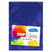 Imagen de Fomi top line escarchado 1/8 azul rey x 10