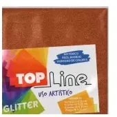 Imagen de Fomi top line escarchado 4 cartas naranja x 10