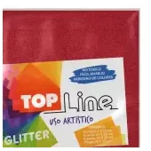 Fomi top line escarchado 4 cartas rojo x 10