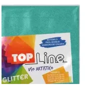 Imagen de Fomi top line escarchado 4 cartas turquesa x 10