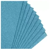 Imagen de Fomi top line escarchado pliego azul cielo x 10
