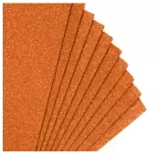 Imagen de Fomi top line escarchado pliego naranja x 10