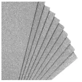 Imagen de Fomi top line escarchado pliego plata x 10