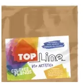 Imagen de Fomi top line liso 4 cartas beige x 10