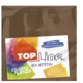 Imagen de Fomi top line liso 4 cartas café claro x 10