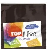Imagen de Fomi top line liso 4 cartas café x 10