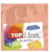 Imagen de Fomi top line liso 4 cartas durazno x 10