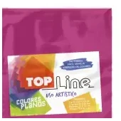 Imagen de Fomi top line liso 4 cartas fucsia x 10
