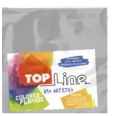 Imagen de Fomi top line liso 4 cartas gris claro x 10