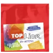Imagen de Fomi top line liso 4 cartas rojo x 10