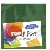 Imagen de Fomi top line liso 4 cartas verde x 10