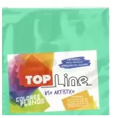 Imagen de Fomi top line liso 4 cartas verde agua x 10