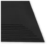 Imagen de Fomi top line liso pliego negro x 10