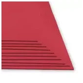 Imagen de Fomi top line liso pliego rojo x 10