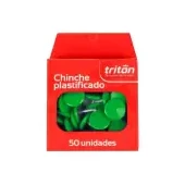 Chinche triton plástico verde x 50