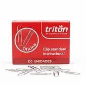 Imagen de Clip triton metálico estandar x 100