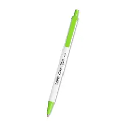 Bolígrafo bic clic stic verde limon