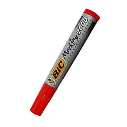 Marcador bic permanente rojo