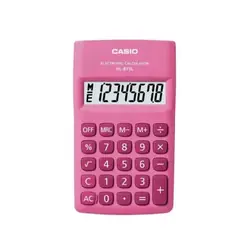 Calculadora casio sencilla hl-815l rosada