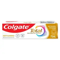 Crema dental colgate total antisarro prevencion activa