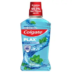 Enjuague bucal colgate plax soft mint