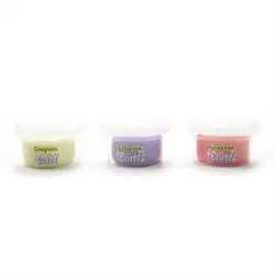 Masa y plastilina perlada crayola aromas x 3