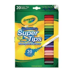 Plumones lavables crayola x 20