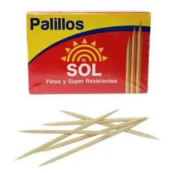Palillos redondos el sol x 180