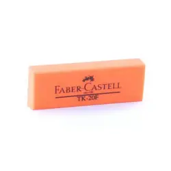 Borrador faber castell fluorescente tk-20f naranja