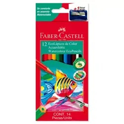 Colores faber castell acuarelable 12 und