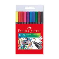 Micropunta grip finepen faber castell multicolor x 10