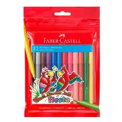 Plumón faber castell fiesta x 12