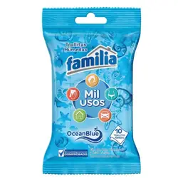 Toallitas húmedas familia mil usos x 10