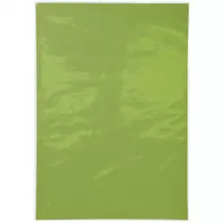 Cartón paja 1/8 verde limón x 10
