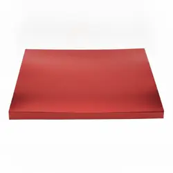 Cartulina metalizada 1/8 roja x 10