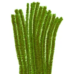 Chelines metalizados verde limón 100 und