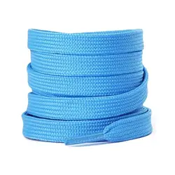 Cordón tenis plano 120cm azul cielo